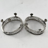 Pair of Georgian Robert Hennell Sterling Silver Salts