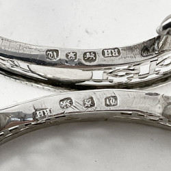 Pair of Georgian Robert Hennell Sterling Silver Salts
