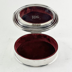 Quality Asprey & Garrard Sterling Silver Boxed Jewellery Box
