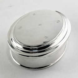 Quality Asprey & Garrard Sterling Silver Boxed Jewellery Box