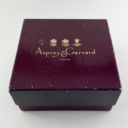 Quality Asprey & Garrard Sterling Silver Boxed Jewellery Box