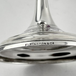 Victorian Sterling Silver Aesthetic Style Engraved Decorated Goblet