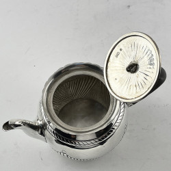 Charming Victorian Sterling Silver Bachelor Style Tea Pot