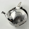 Charming Victorian Sterling Silver Bachelor Style Tea Pot