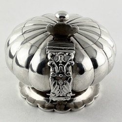Very Fine Quality Georgian Sterling Silver Mustard Pot