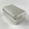 Smart Good Quality Plain Rectangular Sterling Silver Box