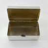 Smart Good Quality Plain Rectangular Sterling Silver Box