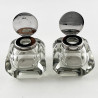 Superb Quality and Stylish Sterling Silver Desk Two Bottle Inkstand