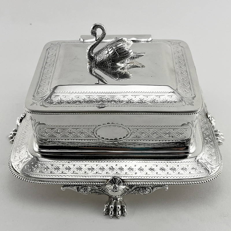 Impressive Victorian Silver Plated Butter or Sardine Dish (c.1895)
