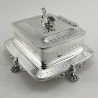 Impressive Victorian Silver Plated Butter or Sardine Dish