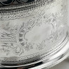 Impressive Large Oval Victorian Silver Plated Biscuit Box