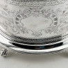 Impressive Large Oval Victorian Silver Plated Biscuit Box