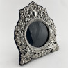Ornate Victorian Sterling Silver Photo Frame in Shaped Form (1899)