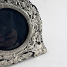 Ornate Victorian Sterling Silver Photo Frame in Shaped Form