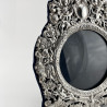 Ornate Victorian Sterling Silver Photo Frame in Shaped Form