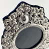 Ornate Victorian Sterling Silver Photo Frame in Shaped Form