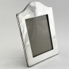 Smart Rectangular Sterling Silver Photo Frame with Serpentine Top (1919)