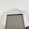 Smart Rectangular Sterling Silver Photo Frame with Serpentine Top