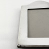 Smart Rectangular Sterling Silver Photo Frame with Serpentine Top