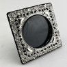 Pretty Square Edwardian Sterling Silver Photo Frame (1901)