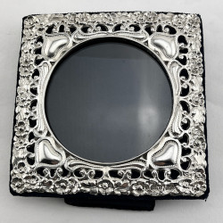 Pretty Square Edwardian Sterling Silver Photo Frame