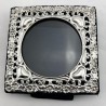 Pretty Square Edwardian Sterling Silver Photo Frame