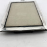 Rectangular Sterling Silver Photo Frame with Plain Silver Border
