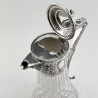 Superb Quality Late Victorian Silver Plated and Cut Glass Claret Jug