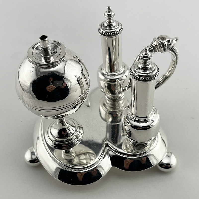 Unusual Victorian Silver Plated Table Cigar Lighter Unusual Victorian Silver Plated Table Cigar Lighter