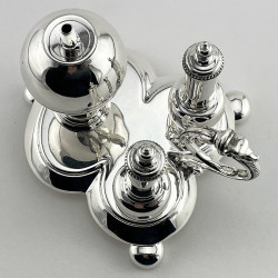 Unusual Victorian Silver Plated Table Cigar Lighter