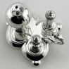 Unusual Victorian Silver Plated Table Cigar Lighter