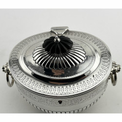 Charming Georgian Style Victorian Sterling Silver Tea Caddy