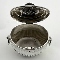 Charming Georgian Style Victorian Sterling Silver Tea Caddy