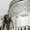 Charming Georgian Style Victorian Sterling Silver Tea Caddy