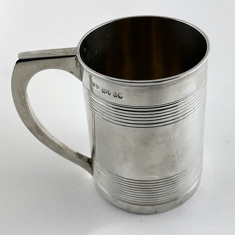 Very Good Quality Victorian Sterling Silver Pint Mug (1861)