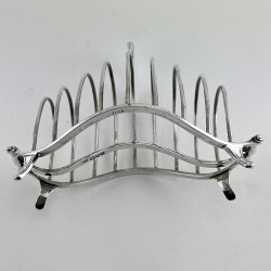 Elegant and Good Quality Sterling Silver Toast Rack