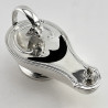 Victorian Silver Plated Spoon Warmer in the Style of an Aladdin's Lamp