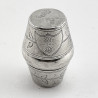 Good Condition Georgian Sterling Silver Nutmeg Grater (1799)