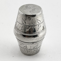Good Condition Georgian Sterling Silver Nutmeg Grater
