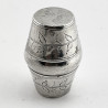 Good Condition Georgian Sterling Silver Nutmeg Grater