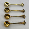 Beautiful Boxed Set of Victorian Gilt Sterling Silver Salts