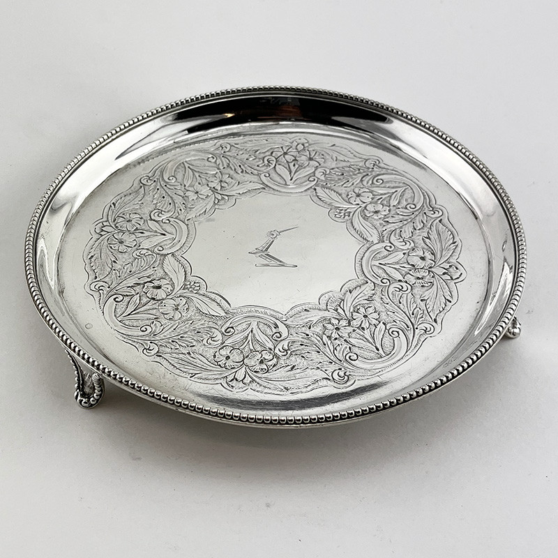 Round George III Sterling Silver Salver (1782)