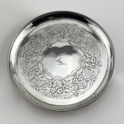 Round George III Sterling Silver Salver