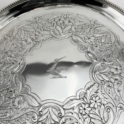 Round George III Sterling Silver Salver