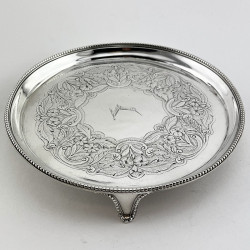 Round George III Sterling Silver Salver