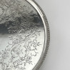 George III Sterling Silver Salver with Raised Beaded Border