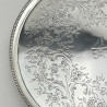 George III Sterling Silver Salver with Raised Beaded Border
