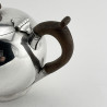 Stylish Plain Victorian Silver Plated Bullet Shaped Tea Pot