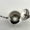 Stylish Plain Victorian Silver Plated Bullet Shaped Tea Pot
