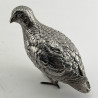 Superb Pair of Quality Sterling Silver Standing Grouse